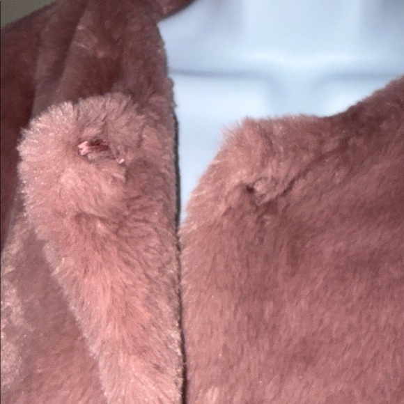NWT Scoop Colorblock Rose/Cream/Black Teddy Faux Fur Jacket Women’s Size XS - Picture 4 of 8
